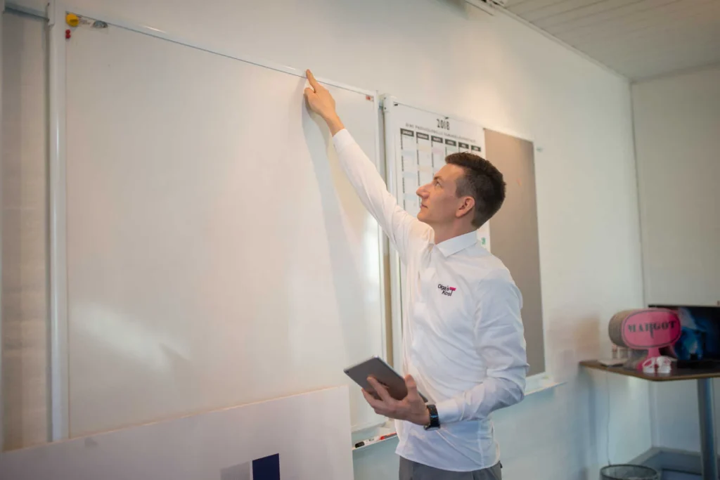 Rengøring med professionelt udstyr